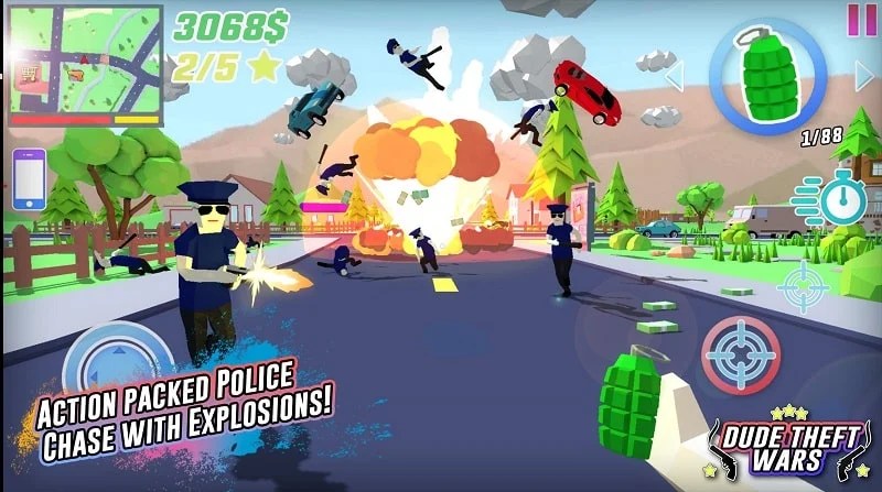 Hướng dẫn sử dụng MOD APK Dude Theft Wars