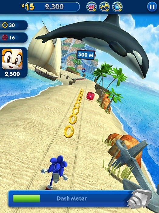 MOD APK Sonic Dash: Phiên bản đặc biệt